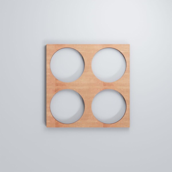 Ekena Millwork Extra Small Wembley Decorative Fretwork Wood Wall Panels, Cherry, 7 3/8"W x 7 3/8"H x 3/8"T - WALW08X08X0375WEMCH
