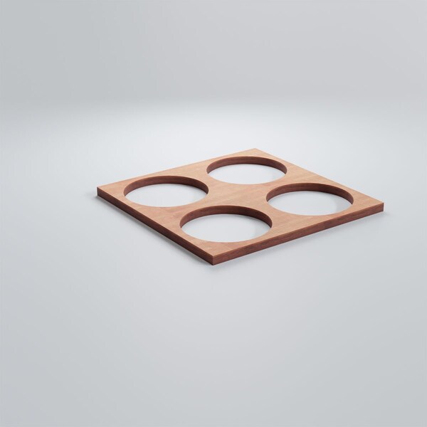 Ekena Millwork Extra Small Wembley Decorative Fretwork Wood Wall Panels, Cherry, 7 3/8"W x 7 3/8"H x 3/8"T - WALW08X08X0375WEMCH