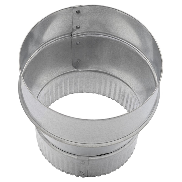 Imperial Mfg Imperial 6 in. D X 5 in. D Galvanized Steel Furnace Pipe Reducer - GV1349