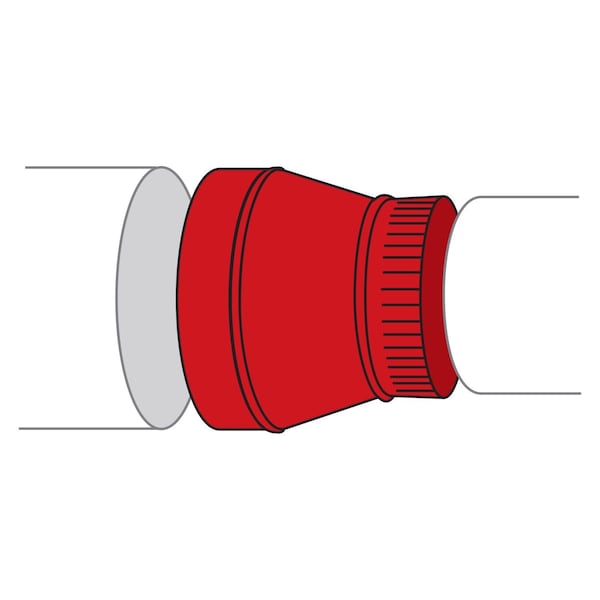 Imperial Mfg Imperial 6 in. D X 5 in. D Galvanized Steel Furnace Pipe Reducer - GV1349