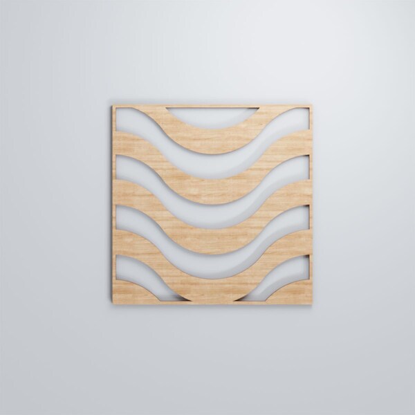 Ekena Millwork Medium Parker Decorative Fretwork Wood Wall Panels, Alder, 15 3/8"W x 15 3/8"H x 3/8"T - WALW16X16X0375PKRAL
