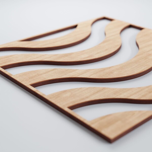 Ekena Millwork Medium Parker Decorative Fretwork Wood Wall Panels, Alder, 15 3/8"W x 15 3/8"H x 3/8"T - WALW16X16X0375PKRAL