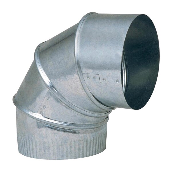 Imperial Mfg Imperial 6 in. D X 6 in. D Adjustable 90 deg Galvanized Steel Elbow Exhaust - GV0294-C