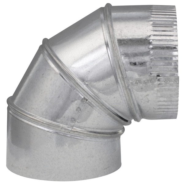 Imperial Mfg Imperial 6 in. D X 6 in. D Adjustable 90 deg Galvanized Steel Elbow Exhaust - GV0294-C