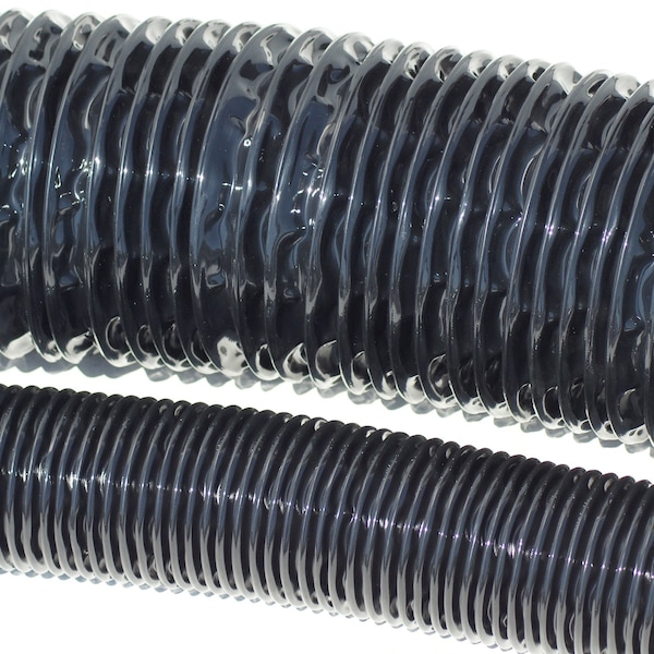Rubber-Cal XPU 708, PU Flexible Duct, Black, 6in x 25ft - 01-204-6-25