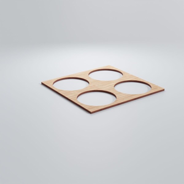 Ekena Millwork Medium Wembley Decorative Fretwork Wood Wall Panels, Alder, 15 3/8"W x 15 3/8"H x 3/8"T - WALW16X16X0375WEMAL