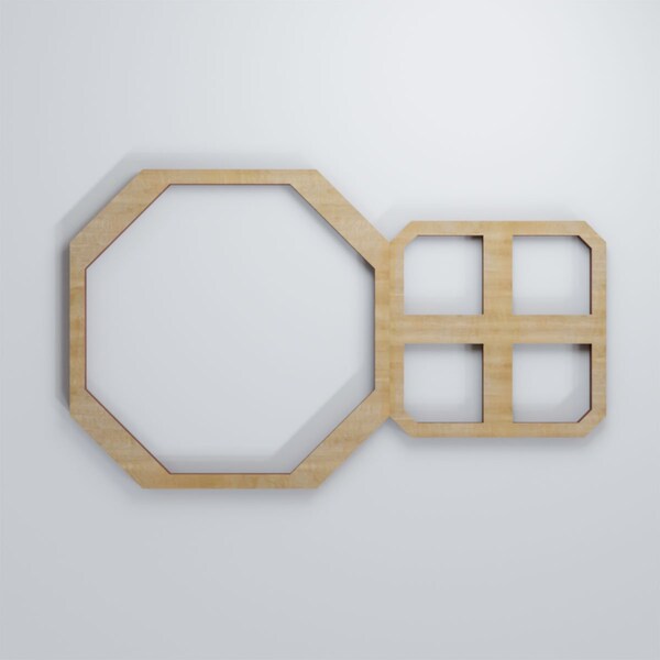 Ekena Millwork Extra Small Johnston Decorative Fretwork Wood Wall Panels, Hickory, 12 3/8"W x 7 3/8"H x 3/8"T - WALW08X08X0375JHNHI