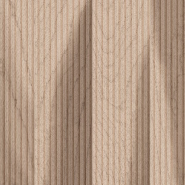 Designs Of Distinction 1/4in Cove-Cut Solid Tambour, .25inT, 24inW x 46inL, Paint Grade - 012446402PT1