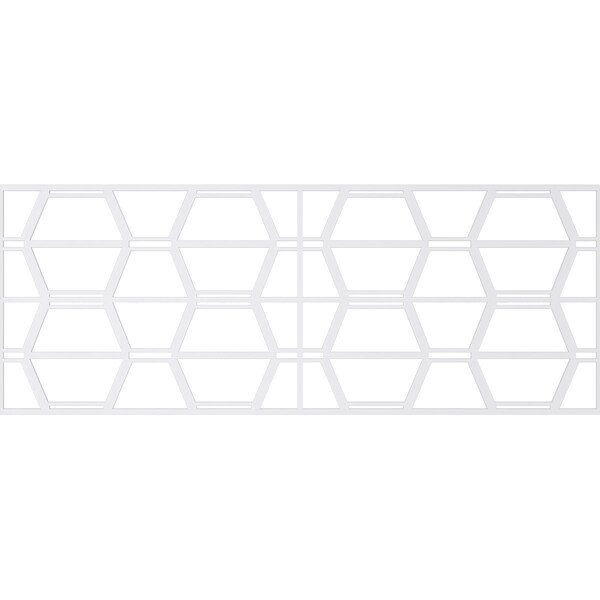 Ekena Millwork Set of Four Panels for 94 1/2"W x 36 1/4"H Greeley Fretwork Wainscot Wall Paneling - WPKP18X01X47GLY