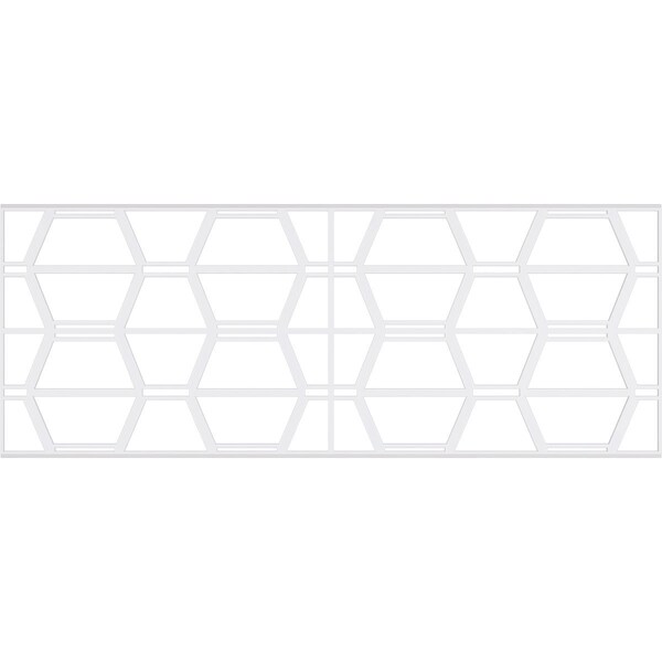 Ekena Millwork Set of Four Panels for 94 1/2"W x 36 1/4"H Greeley Fretwork Wainscot Wall Paneling - WPKP18X01X47GLY