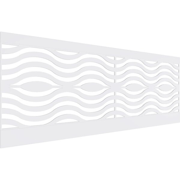 Ekena Millwork 36"H x 94 1/2"W Parker PVC Wainscot Paneling Kit - WPK36X94PKR