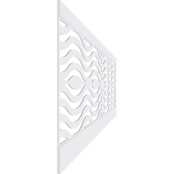 Ekena Millwork 36"H x 94 1/2"W Parker PVC Wainscot Paneling Kit - WPK36X94PKR