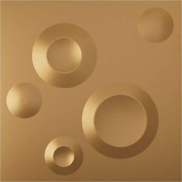 Ekena Millwork 11 7/8in. W x 11 7/8in. H Cole EnduraWall Decorative 3D Wall Panel, Total 11.76 Sq. Ft., 12PK - WP12X12COBGL-CASE-12