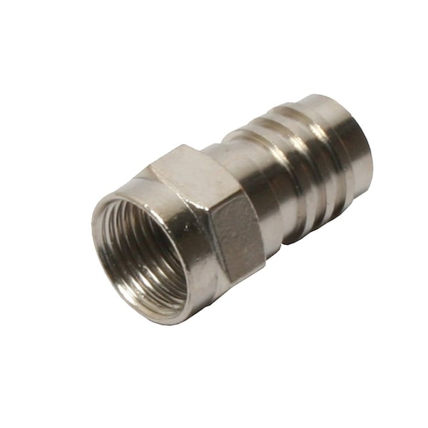 Conectores F (macho) de Quest Technology International, 75 Ohm - Crimp-On con anillo de 1/2 pulgada, Rg-59 - CFC-7111.