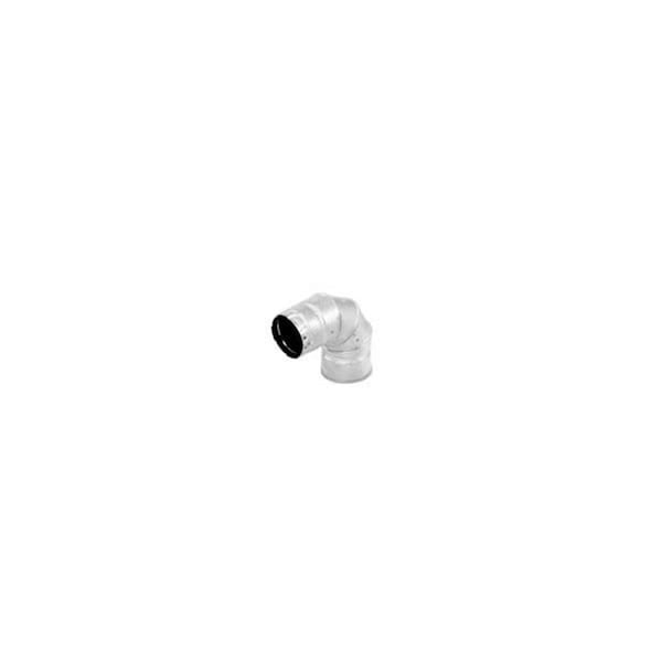 Perfectpillows M &amp; G Duravent 3PVP-E90 3 Inch Pellet Vent Pro 90 Deg Stainless Elbow - PE2548027