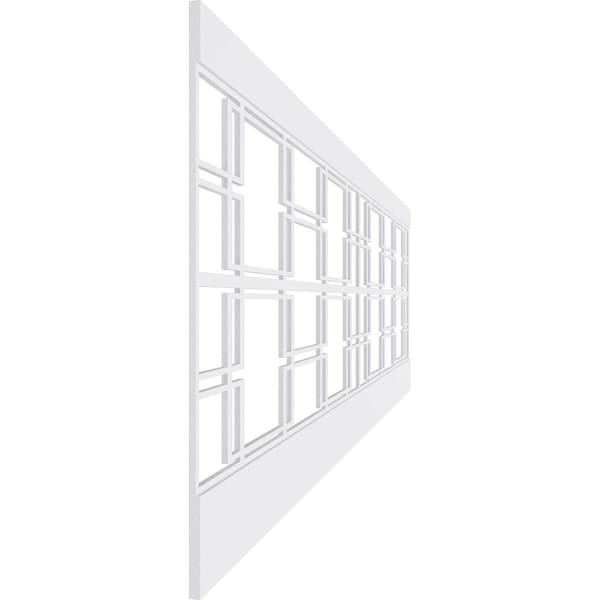 Ekena Millwork 32"H x 94 1/2"W Granby PVC Wainscot Paneling Kit - WPK32X94GBY
