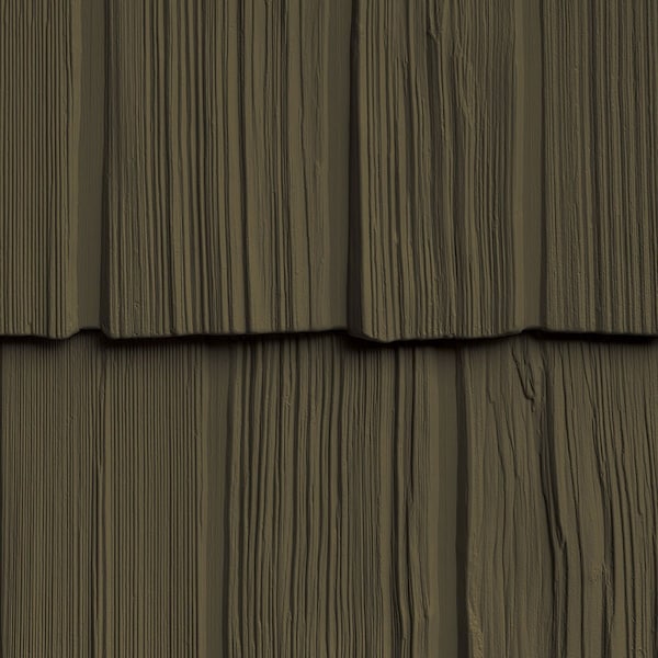 The Foundry 7in. W x 60 3/4in. L Exposure, Vinyl Staggered Shakes Total 100 Sq. Feet, 528 - Smoke Grey, 34PK - 1301528