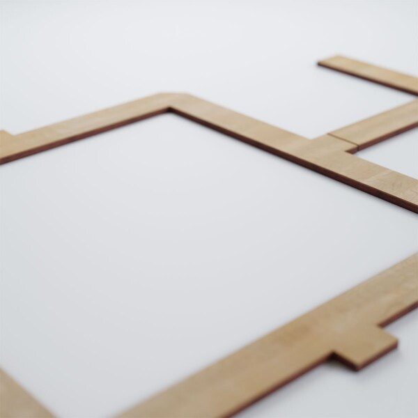 Ekena Millwork Large Carlisle Decorative Fretwork Wood Wall Panels, Birch, 40 7/8"W x 23 3/8"H x 3/8"T - WALW24X24X0375CARBI