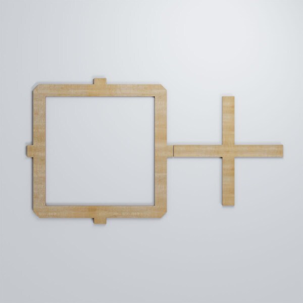 Ekena Millwork Large Carlisle Decorative Fretwork Wood Wall Panels, Birch, 40 7/8"W x 23 3/8"H x 3/8"T - WALW24X24X0375CARBI