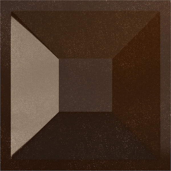 Ekena Millwork 11 7/8in. W x 11 7/8in. H Diane EnduraWall Decorative 3D Wall Panel Covers 0.98 Sq. Ft. - WP12X12DIAMB