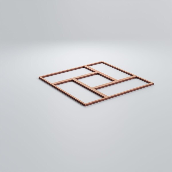 Ekena Millwork Medium Sheffield Decorative Fretwork Wood Wall Panels, Cherry, 15 3/8"W x 15 3/8"H x 3/8"T - WALW16X16X0375SHFCH