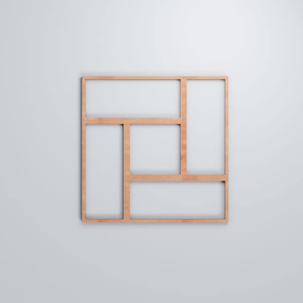 Ekena Millwork Medium Sheffield Decorative Fretwork Wood Wall Panels, Cherry, 15 3/8"W x 15 3/8"H x 3/8"T - WALW16X16X0375SHFCH