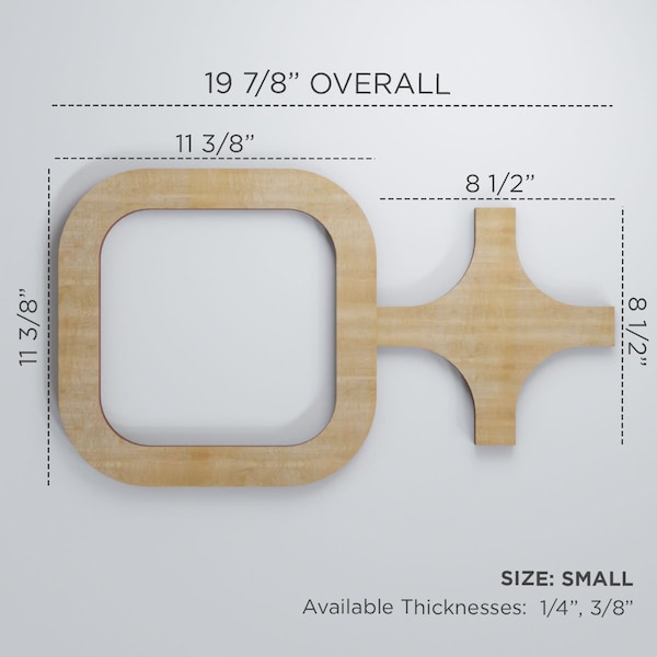 Ekena Millwork Small Lancaster Decorative Fretwork Wood Wall Panels, Hickory, 19 7/8"W x 11 3/8"H x 3/8"T - WALW12X12X0375LANHI