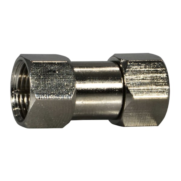 Acoplador coaxial M a M de 3/8"-32 con conectores tipo F en paquete de 2 - 930925
