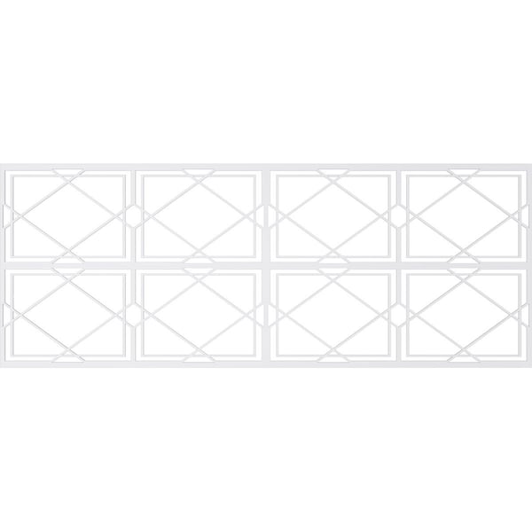 Ekena Millwork Set of Four Panels for 94 1/2"W x 36 1/4"H Kiowa Fretwork Wainscot Wall Paneling - WPKP18X01X47KWA