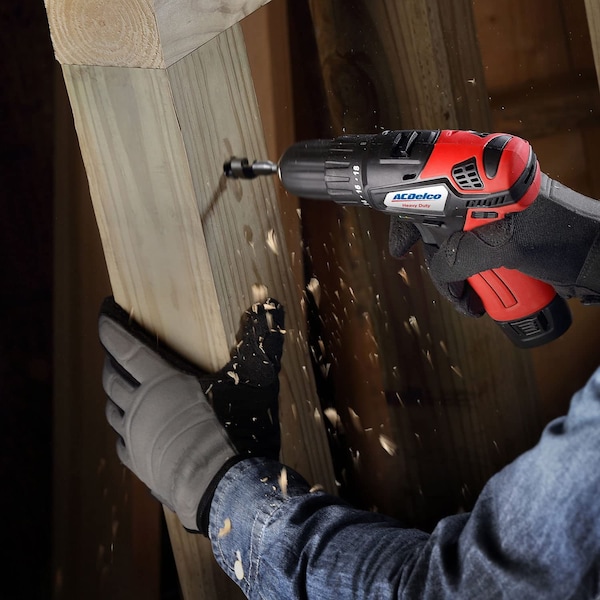 Acdelco G12 12V Cordless 3/8" Chuck 2-Speed Drill Driver, 2-Battery Kit - ARD12119P