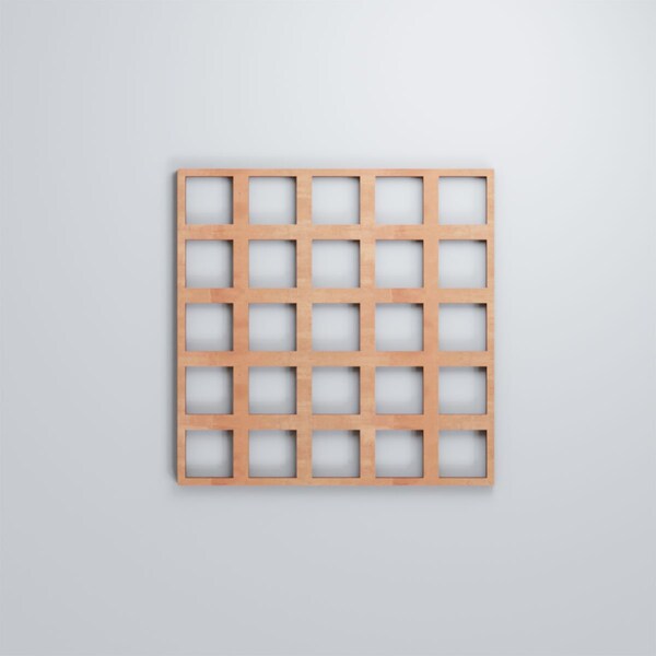Ekena Millwork Small Manchester Decorative Fretwork Wood Wall Panels, Cherry, 11 3/8"W x 11 3/8"H x 3/8"T - WALW12X12X0375MNCCH