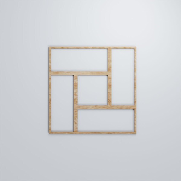Ekena Millwork Large Sheffield Decorative Fretwork Wood Wall Panels, Red Oak, 23 3/8"W x 23 3/8"H x 3/8"T - WALW24X24X0375SHFRO