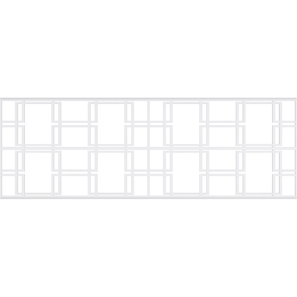 Ekena Millwork Set of Four Panels for 94 1/2"W x 32 1/4"H Granby Fretwork Wainscot Wall Paneling - WPKP16X01X47GBY