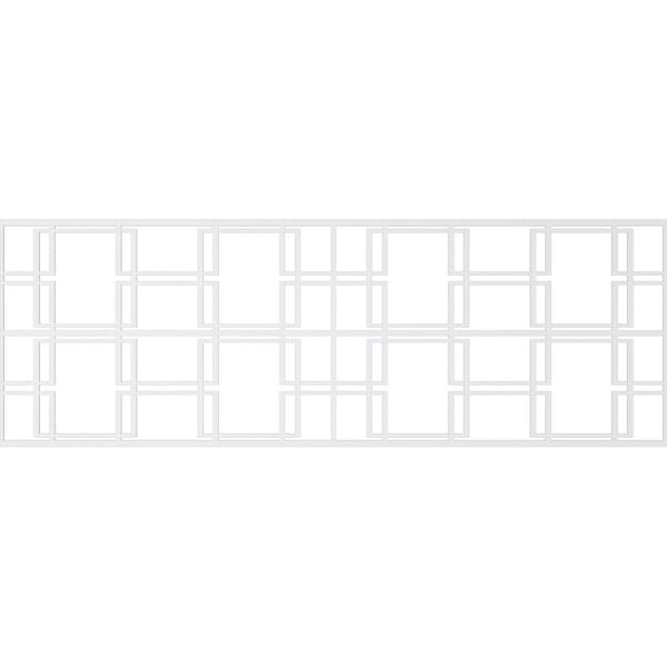 Ekena Millwork Set of Four Panels for 94 1/2"W x 32 1/4"H Granby Fretwork Wainscot Wall Paneling - WPKP16X01X47GBY