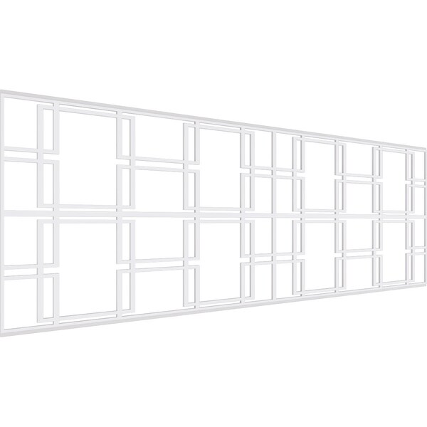 Ekena Millwork Set of Four Panels for 94 1/2"W x 32 1/4"H Granby Fretwork Wainscot Wall Paneling - WPKP16X01X47GBY
