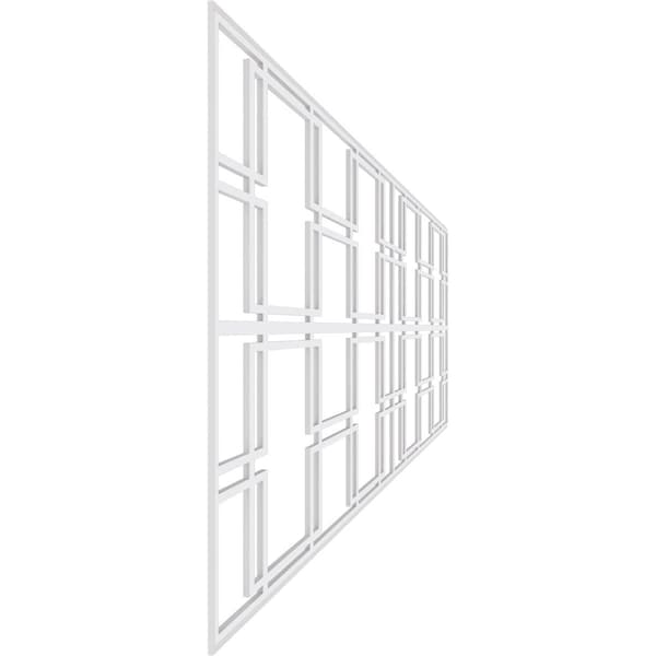 Ekena Millwork Set of Four Panels for 94 1/2"W x 32 1/4"H Granby Fretwork Wainscot Wall Paneling - WPKP16X01X47GBY