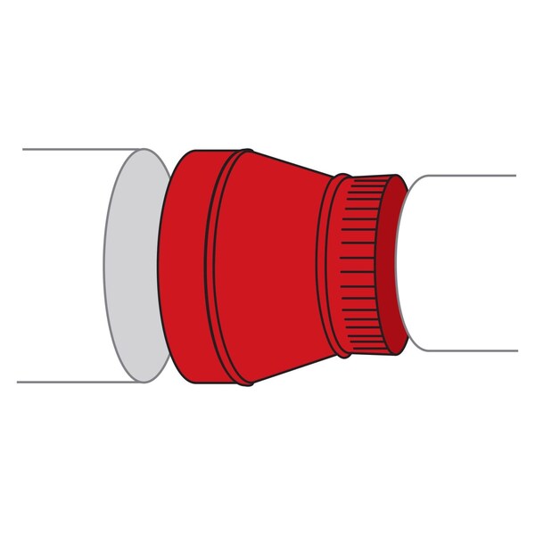 Imperial Mfg Imperial 6 in. D X 3 in. D Galvanized Steel Furnace Pipe Reducer - GV1749