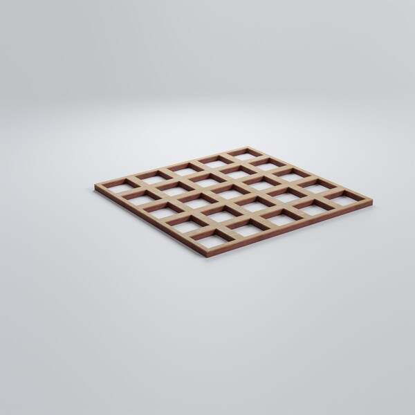 Ekena Millwork Small Manchester Decorative Fretwork Wood Wall Panels, Birch, 11 3/8"W x 11 3/8"H x 3/8"T - WALW12X12X0375MNCBI
