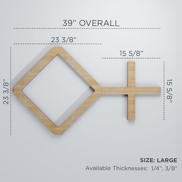 Ekena Millwork Large Cameron Decorative Fretwork Wood Wall Panels, Cherry, 39 "W x 23 3/8"H x 3/8"T - WALW24X24X0375CAMCH