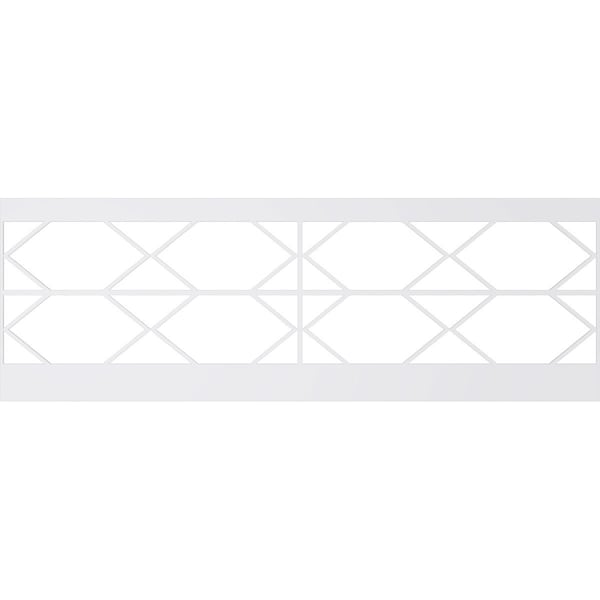 Ekena Millwork 32"H x 94 1/2"W Fraser PVC Wainscot Paneling Kit - WPK32X94FSR