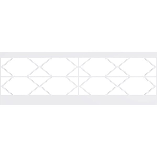 Ekena Millwork 32"H x 94 1/2"W Fraser PVC Wainscot Paneling Kit - WPK32X94FSR