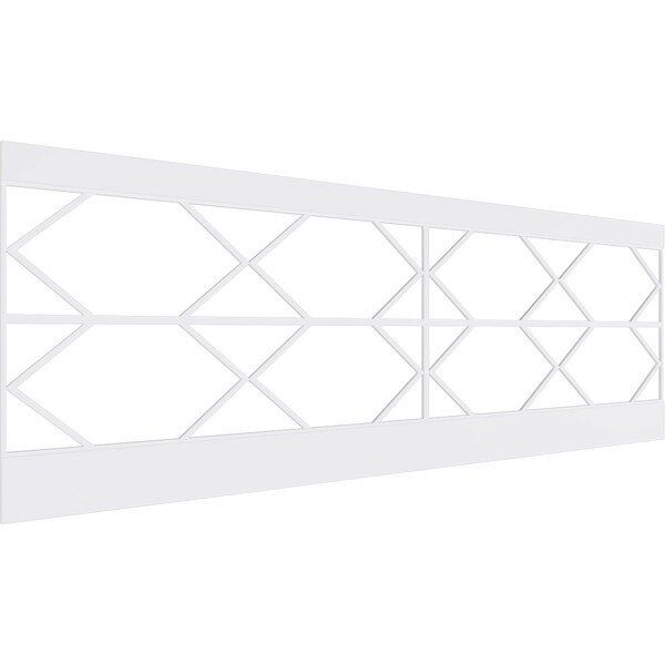 Ekena Millwork 32"H x 94 1/2"W Fraser PVC Wainscot Paneling Kit - WPK32X94FSR