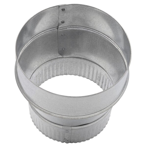 Imperial Mfg Imperial 7 in. D X 5 in. D Galvanized Steel Furnace Pipe Reducer - GV1750