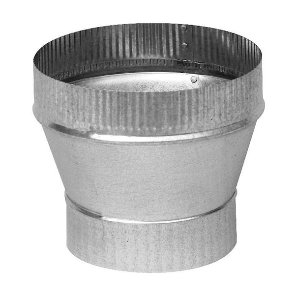 Imperial Mfg Imperial 6 in. D X 8 in. D Galvanized Steel Furnace Pipe Increaser - GV1360