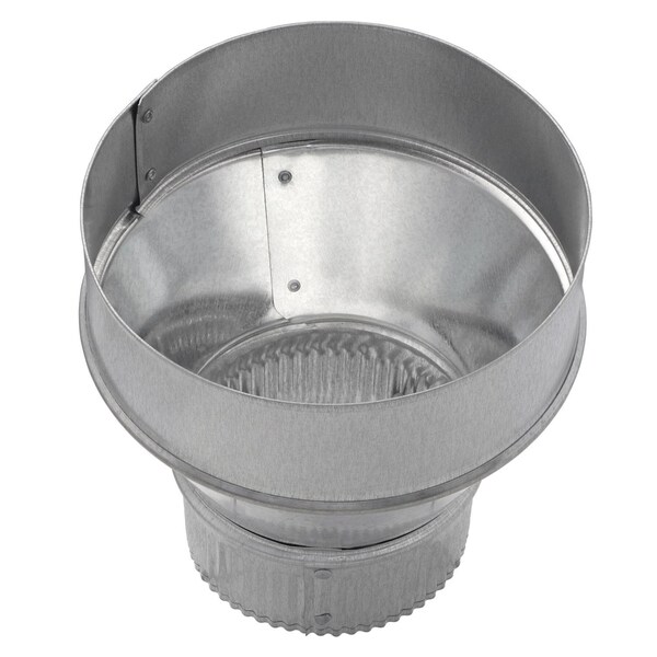 Imperial Mfg Imperial 6 in. D X 4 in. D Galvanized Steel Furnace Pipe Reducer - GV1417