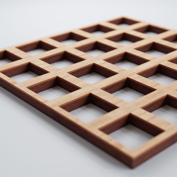 Ekena Millwork Extra Small Manchester Decorative Fretwork Wood Wall Panels, Alder, 7 3/8"W x 7 3/8"H x 3/8"T - WALW08X08X0375MNCAL