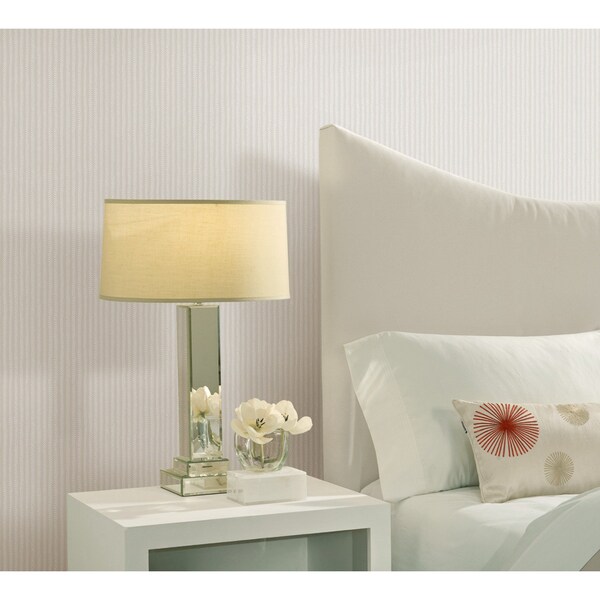 York Wallcoverings Shodo Stripe Cream Wallpaper - SR1508
