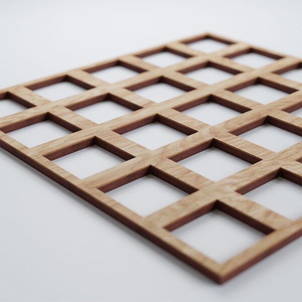 Ekena Millwork Medium Manchester Decorative Fretwork Wood Wall Panels, Red Oak, 15 3/8"W x 15 3/8"H x 3/8"T - WALW16X16X0375MNCRO