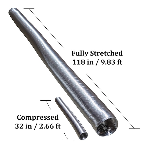 Rubber-Cal Aluminum Flex 280 - Compressible - 10in ID - 01-226-10