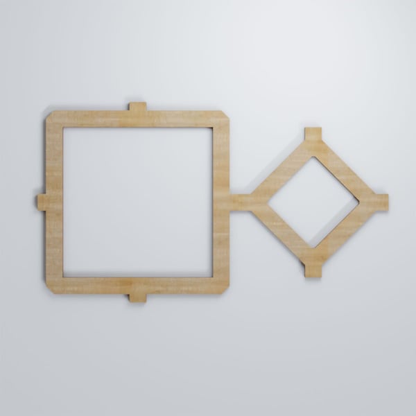 Ekena Millwork Medium Arcadia Decorative Fretwork Wood Wall Panels, Hickory, 26 7/8"W x 15 3/8"H x 3/8"T - WALW16X16X0375ARCHI
